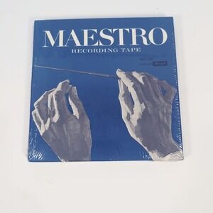 Vintage MAESTRO RECORDING TAPE MRT 12M 1200 Feet 1‎ 1/2 Mil Mylar New Sealed